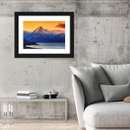 Aoraki Mount Cook Over Lake Pukaki Wall Art