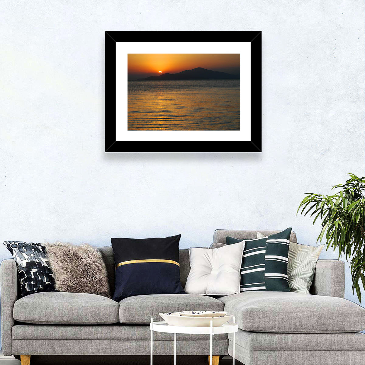 Lake Sevan Sunset Reflection Wall Art