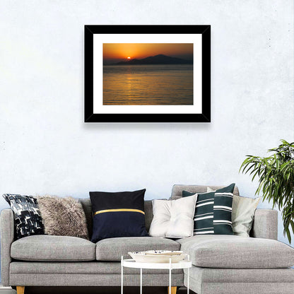 Lake Sevan Sunset Reflection Wall Art