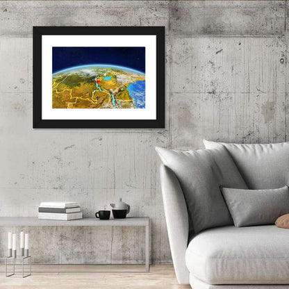 East Africa From Space Wall Art