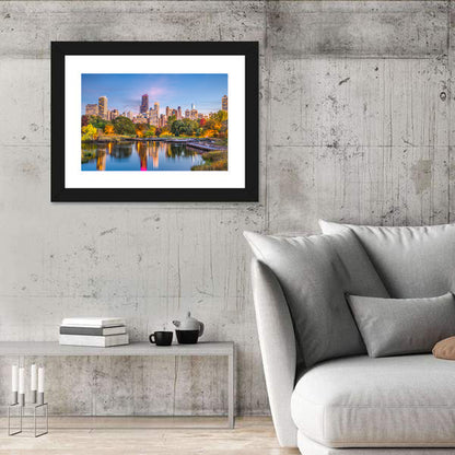 Chicago Skyline at Twilight Wall Art