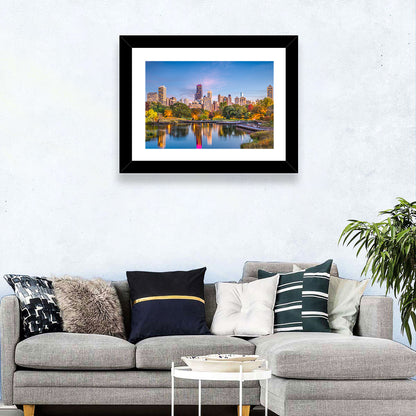 Chicago Skyline at Twilight Wall Art