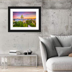 Madison State Capitol at Dusk Wall Art