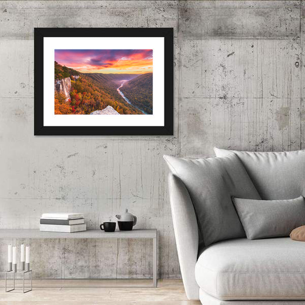 New River Gorge Sunset Wall Art