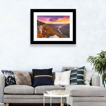 New River Gorge Sunset Wall Art