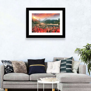 Lake Obersee Sunrise Wall Art