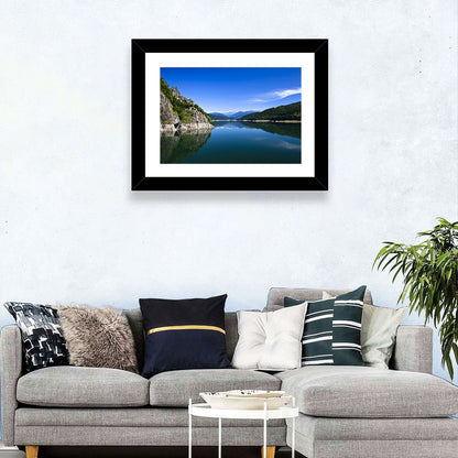 Calm Mountain Lake Reflection Wall Art