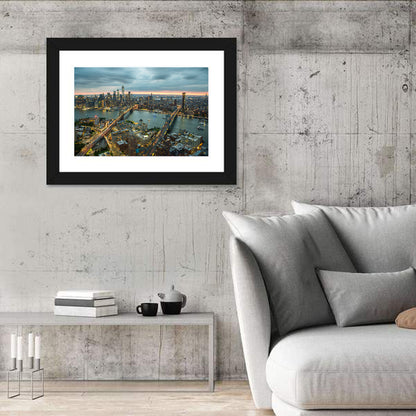 New York Twilight Cityscape Wall Art