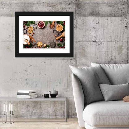 Christmas Cookie Ingredients Wall Art