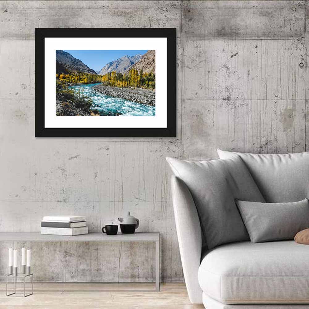 Autumn on the Gilgit River Wall Art