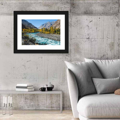 Autumn on the Gilgit River Wall Art
