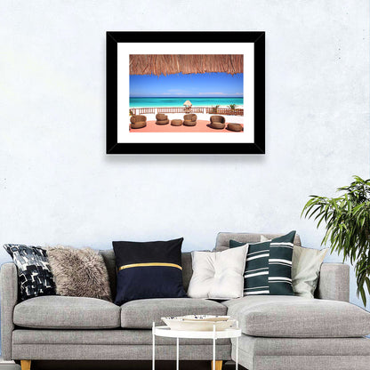 Beach Resort Balcony View Wall Art