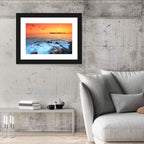 Dubrovnik Sunset Over Rocky Shore Wall Art