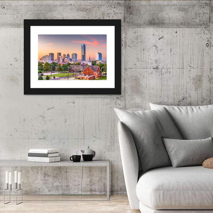 Oklahoma City Golden Hour Skyline Wall Art