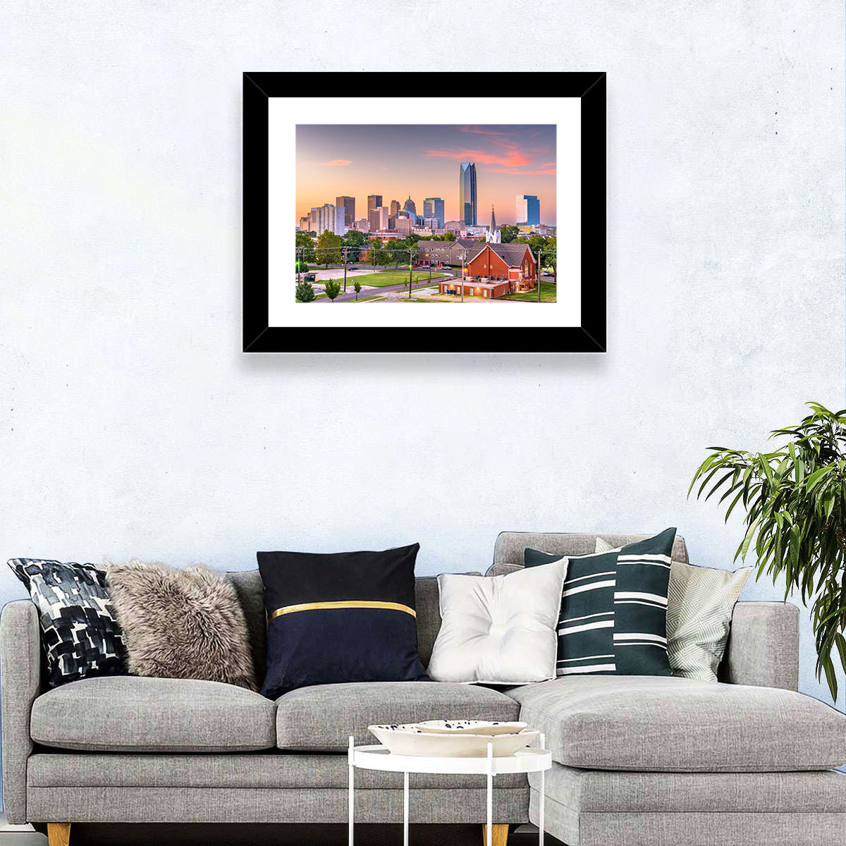 Oklahoma City Golden Hour Skyline Wall Art