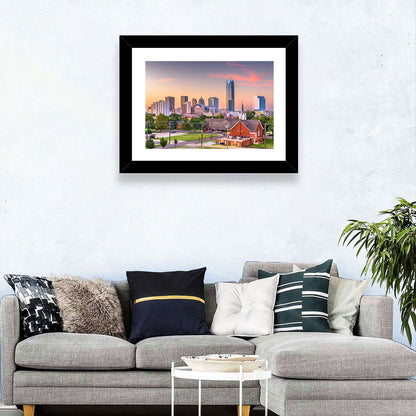 Oklahoma City Golden Hour Skyline Wall Art