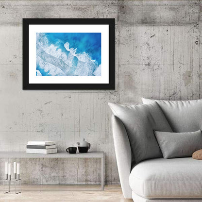 Aerial Turquoise Waves Wall Art