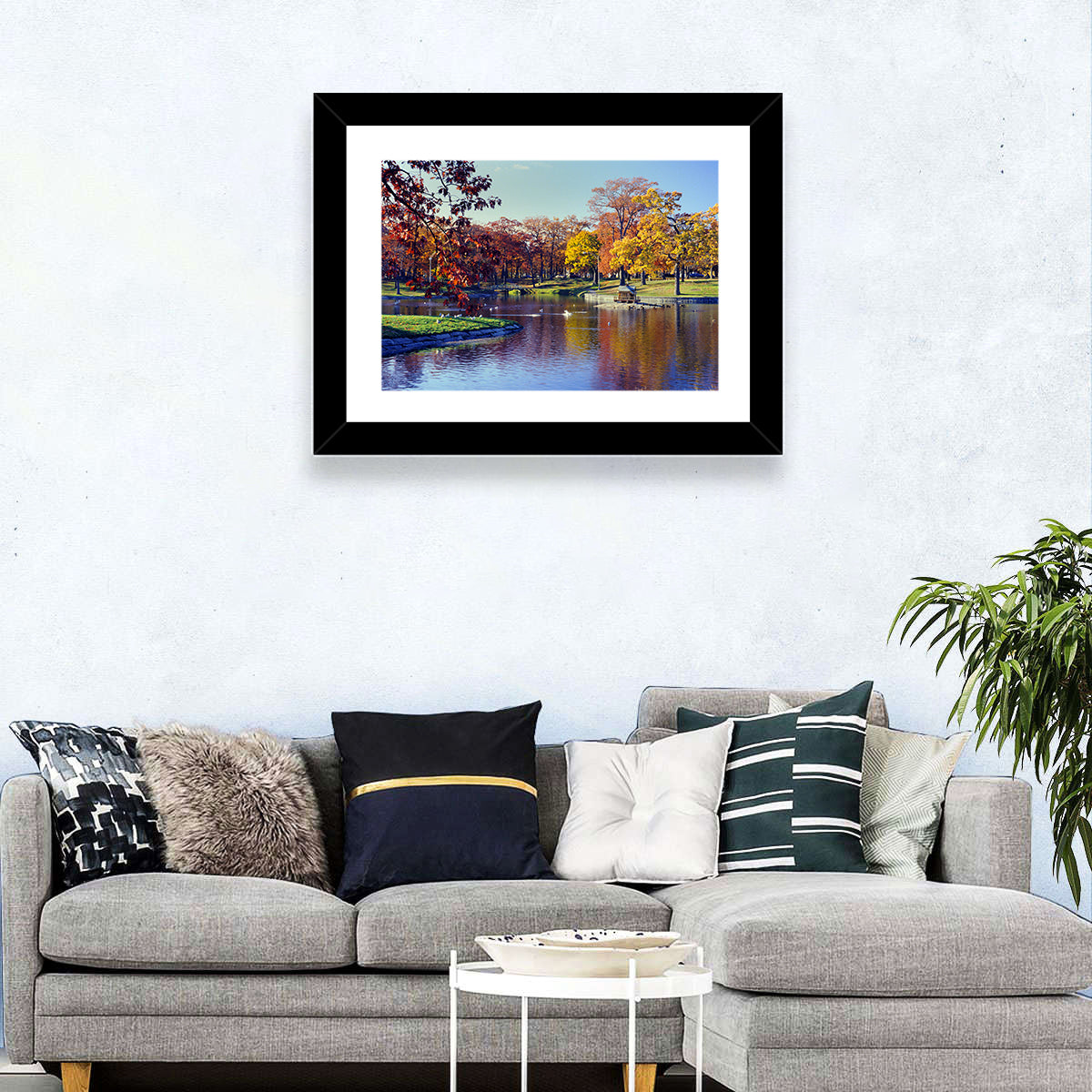 Deering Oaks Autumn Pond Wall Art