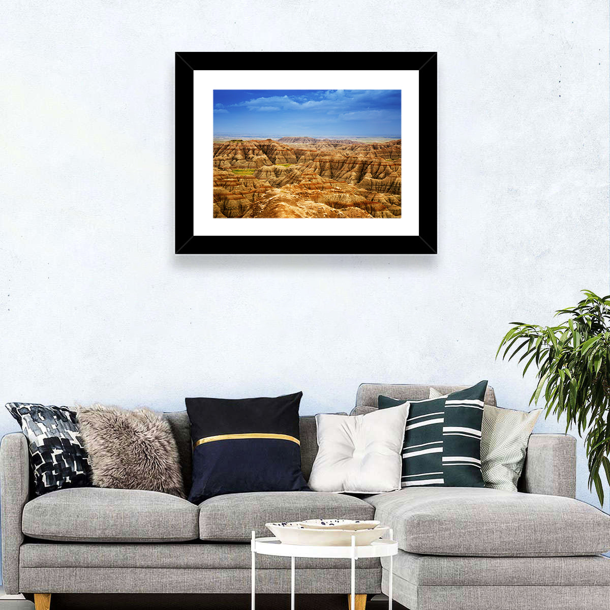 Badlands National Park Ii Wall Art in a room, landscape