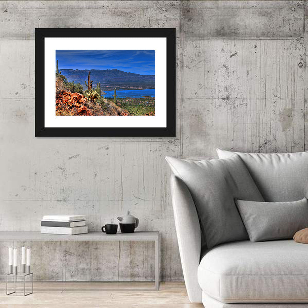 Roosevelt Lake Saguaro Vista Wall Art