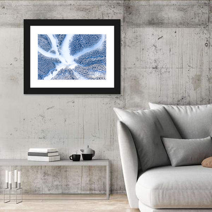 Birds-eye Ski Resort Landscape Wall Art