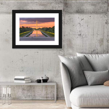 Washington Monument at Dusk Wall Art