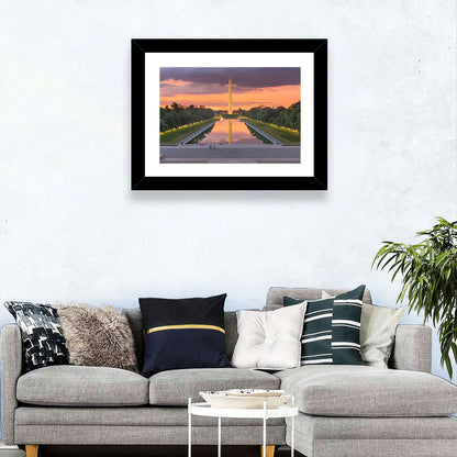 Washington Monument at Dusk Wall Art