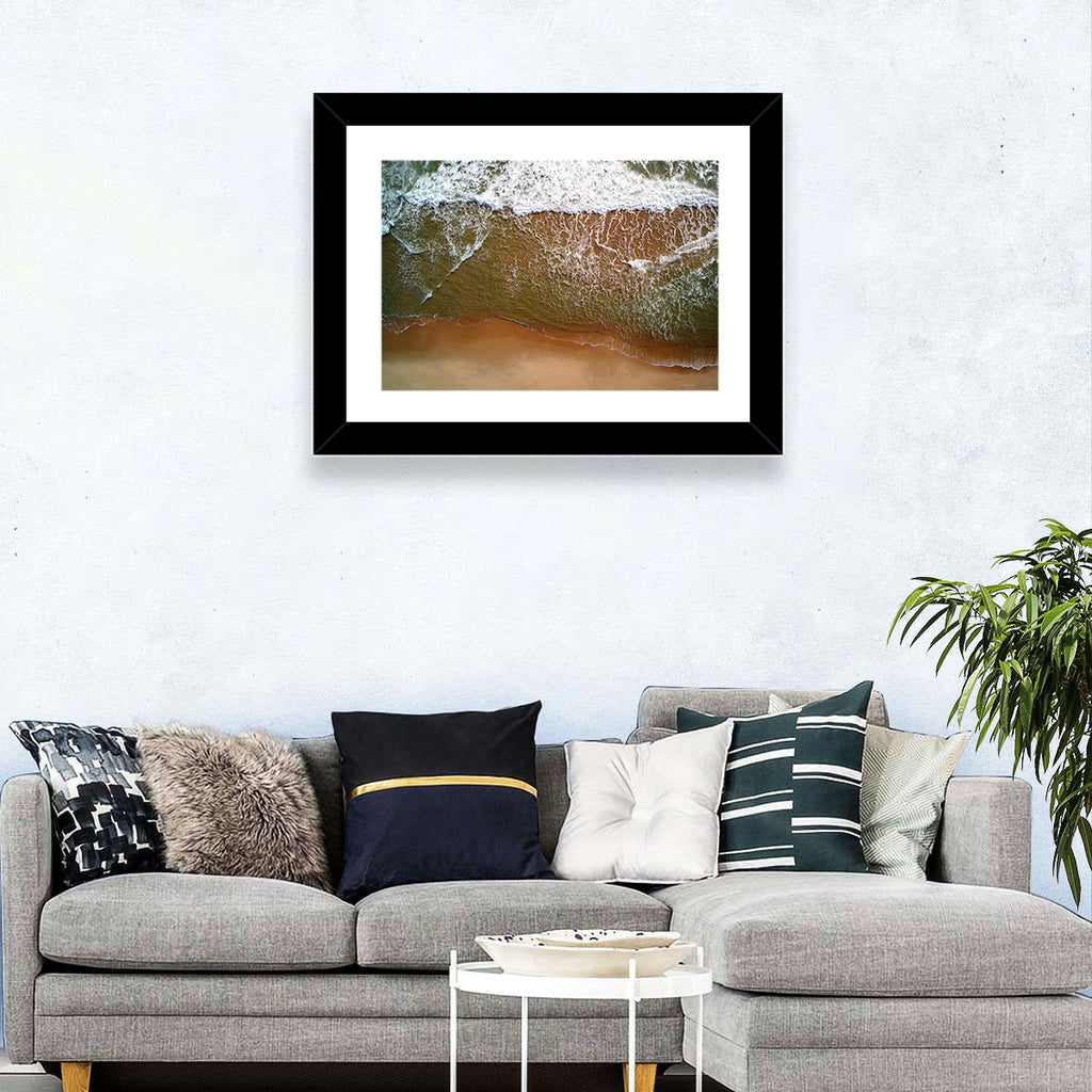 Misquamicut Beach Aerial View Wall Art