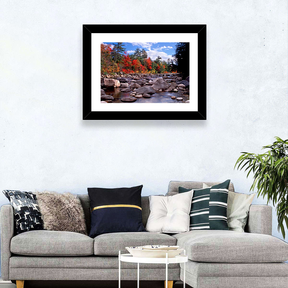 New Hampshire Autumn Stream Wall Art