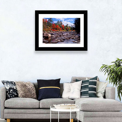 New Hampshire Autumn Stream Wall Art
