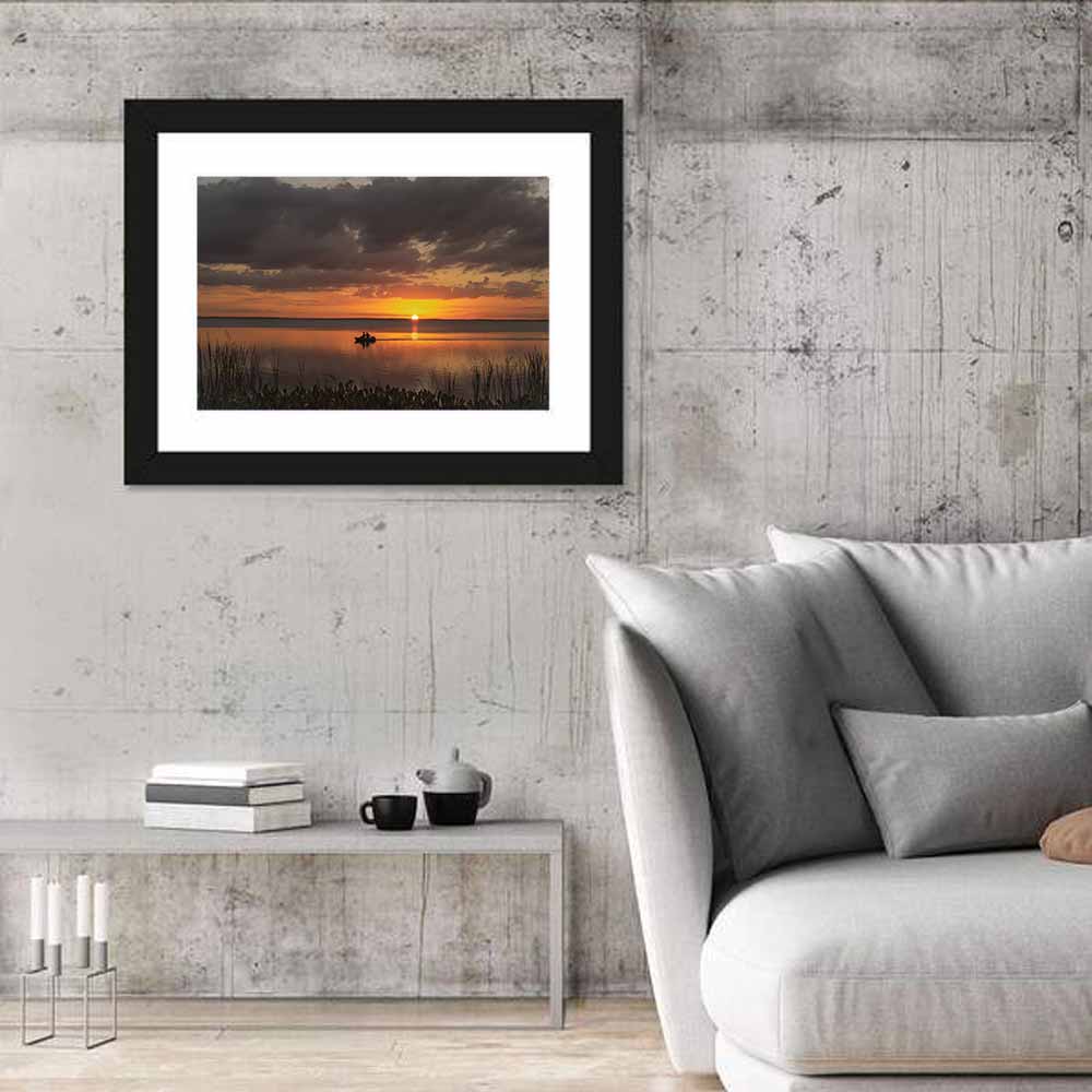 Lake Apopka Sunset Silhouette Wall Art