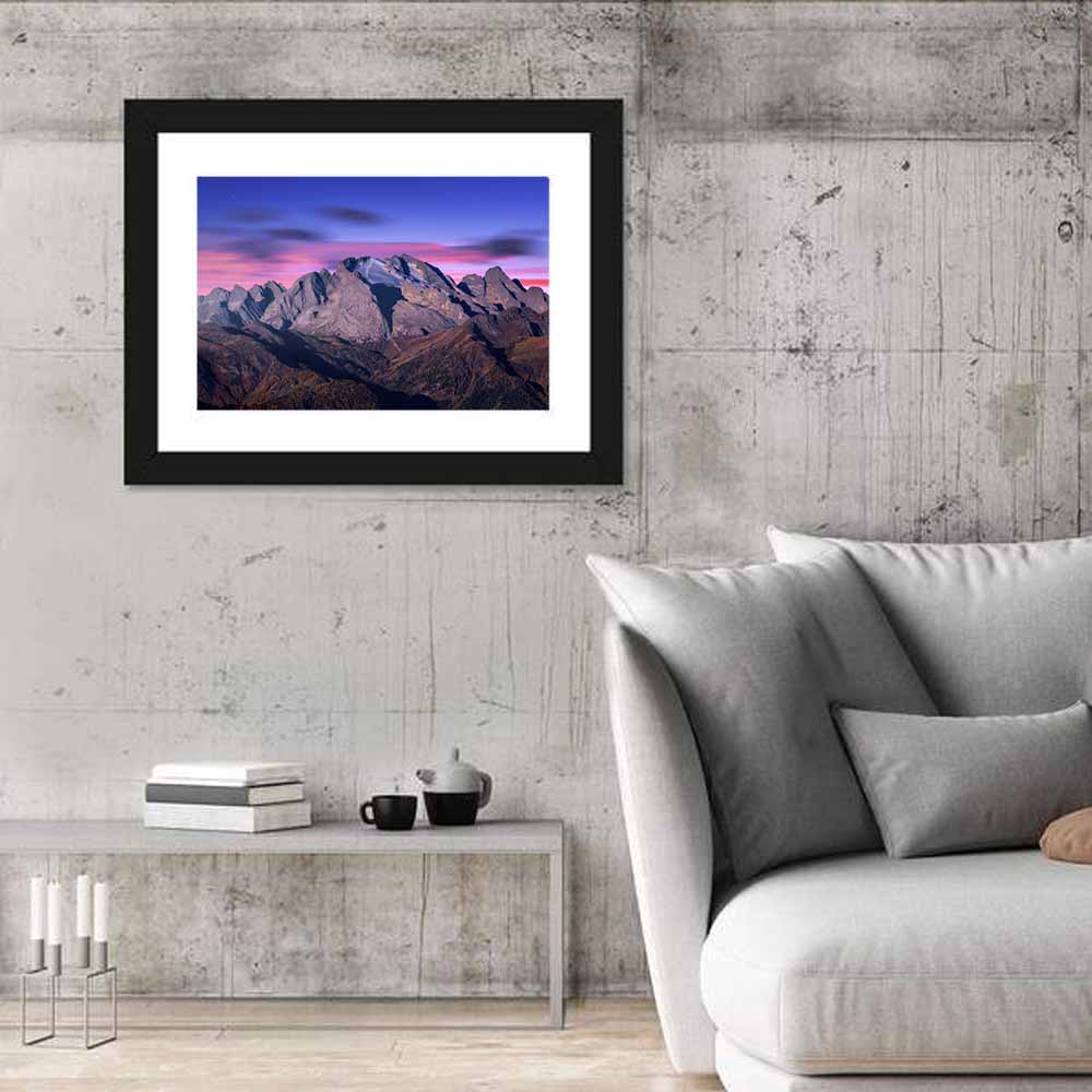 Marmolada Peak at Dusk Wall Art