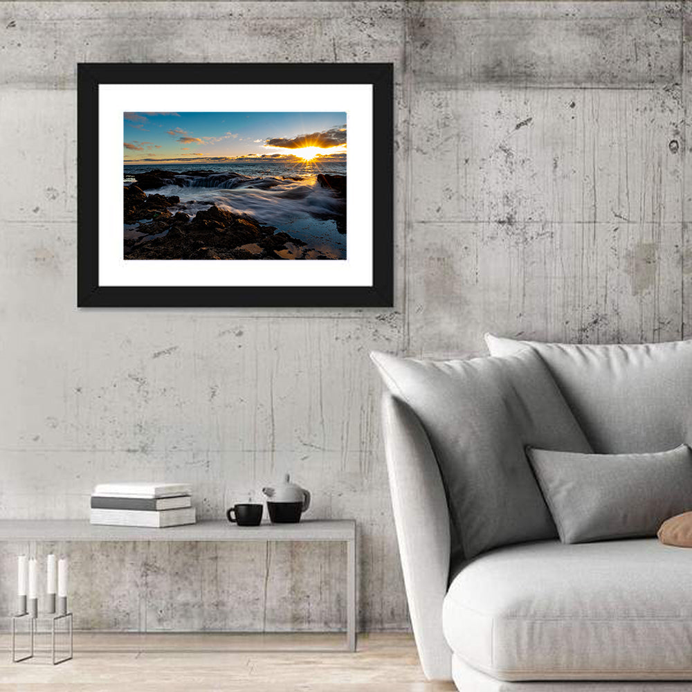 Thor's Well Sunset, Oregon Coast Wall Art