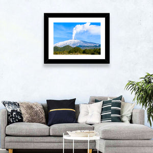 Mount Etna Eruption Wall Art