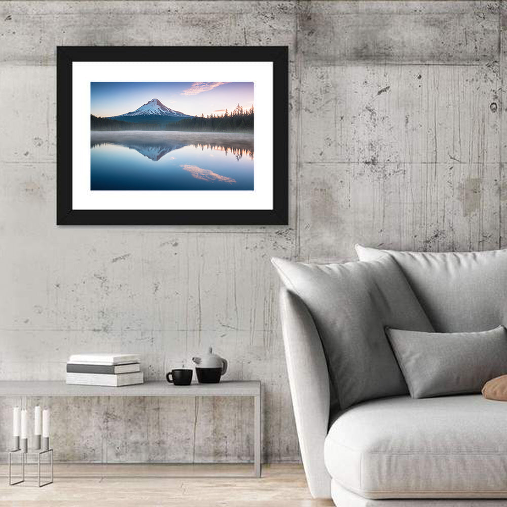 Mount Hood Reflection at Trillium Lake Wall Art