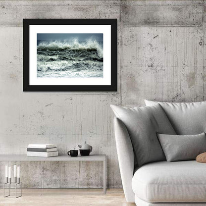Stormy Coastline Wave Wall Art
