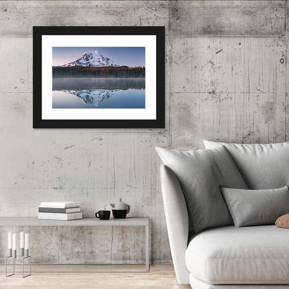 Mount Adams Sunrise Reflection Wall Art