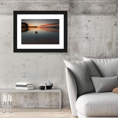 Lake Lanier Buoys at Sunset Wall Art