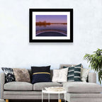 Circular Weir at Dusk Wall Art