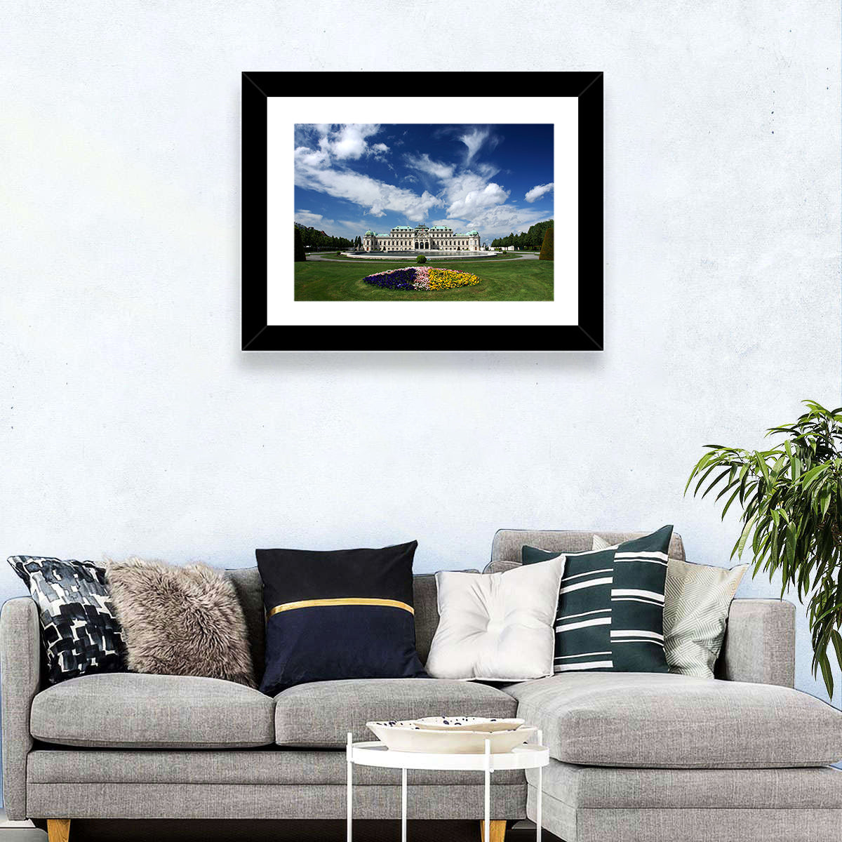 Upper Belvedere Palace Vienna Wall Art in a room, landscape