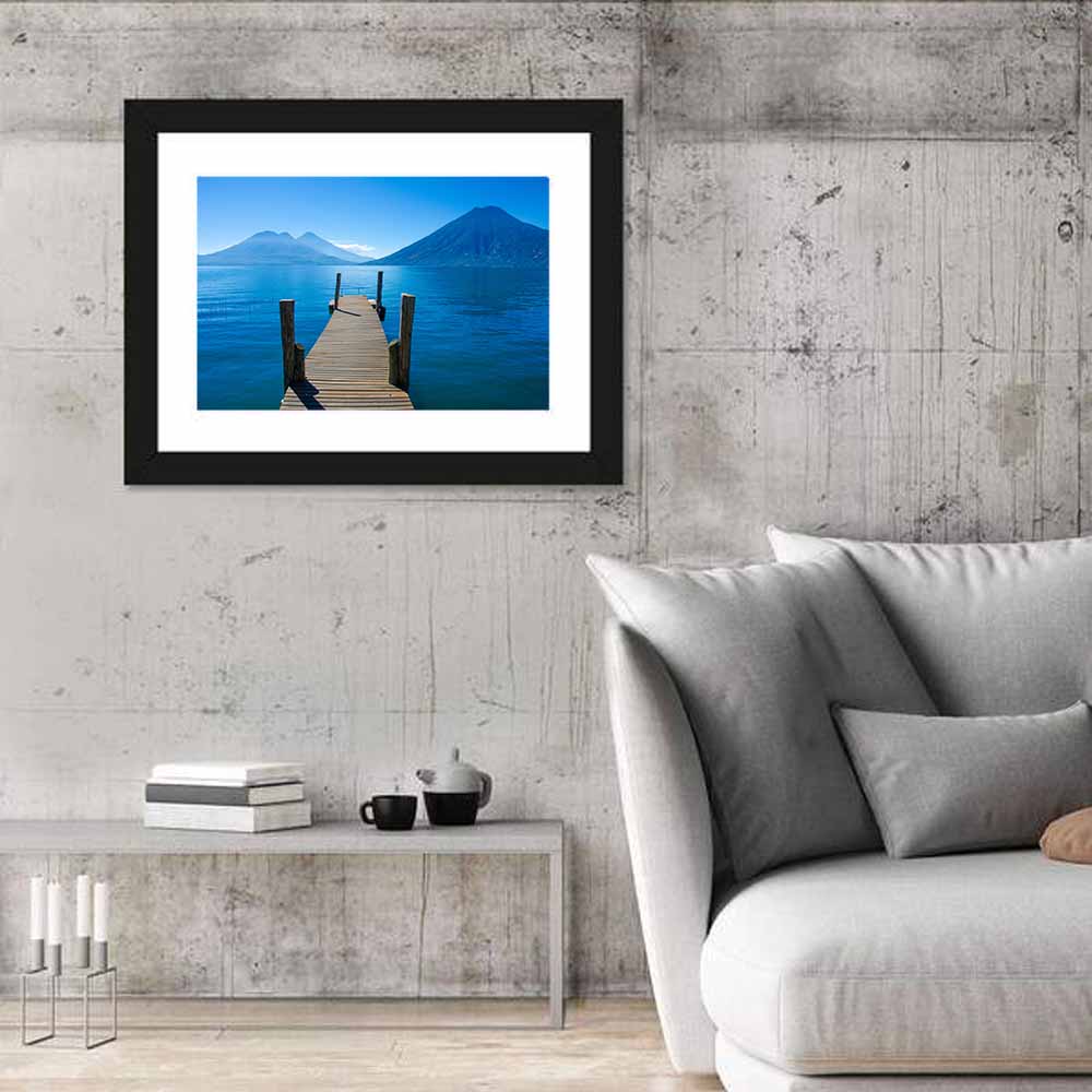 Lake Atitlán Pier View Wall Art