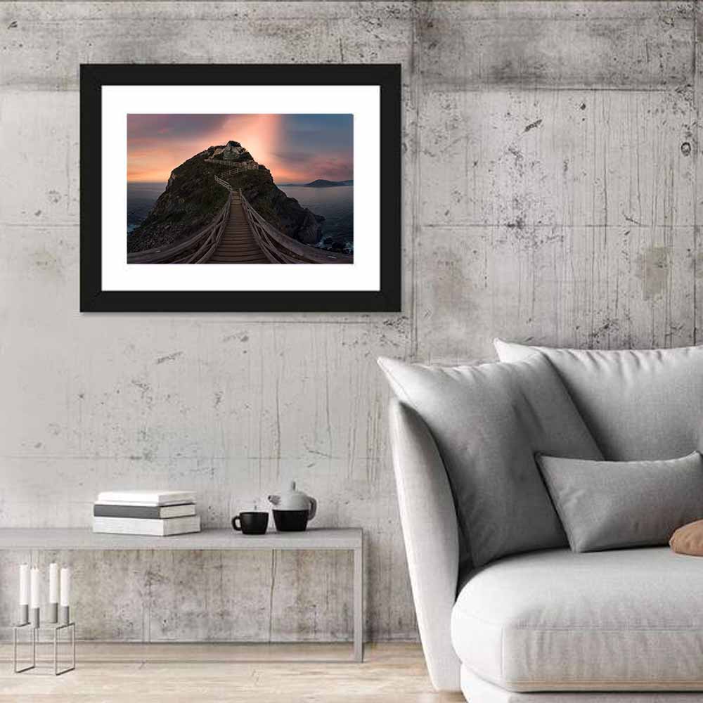 Clifftop Walkway in Galicia Wall Art