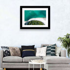 Clam Beach Aerial View Wall Art