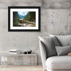 Cabin on Lake Obersee Wall Art