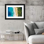 Aerial Turquoise Beach View Wall Art