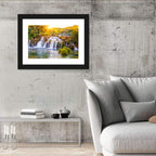 Skradinski Buk Waterfall at Golden Hour Wall Art