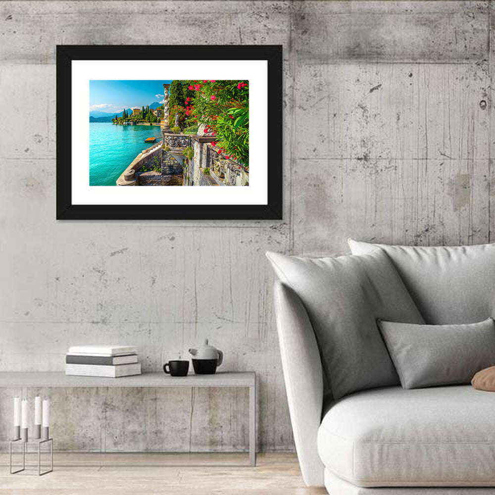 Villa Monastero Garden, Lake Como Wall Art in a room, landscape