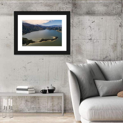 Pyramid Lake Aerial View Wall Art