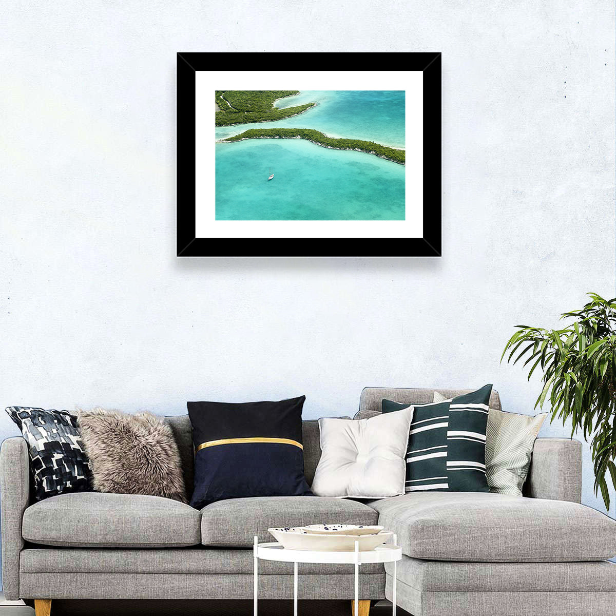 Turquoise Bahamas Islands Wall Art