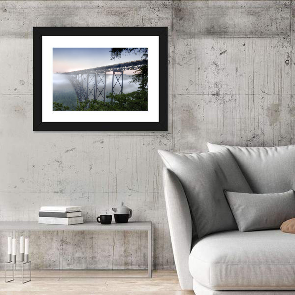 New River Gorge Bridge at Dawn Wall Art